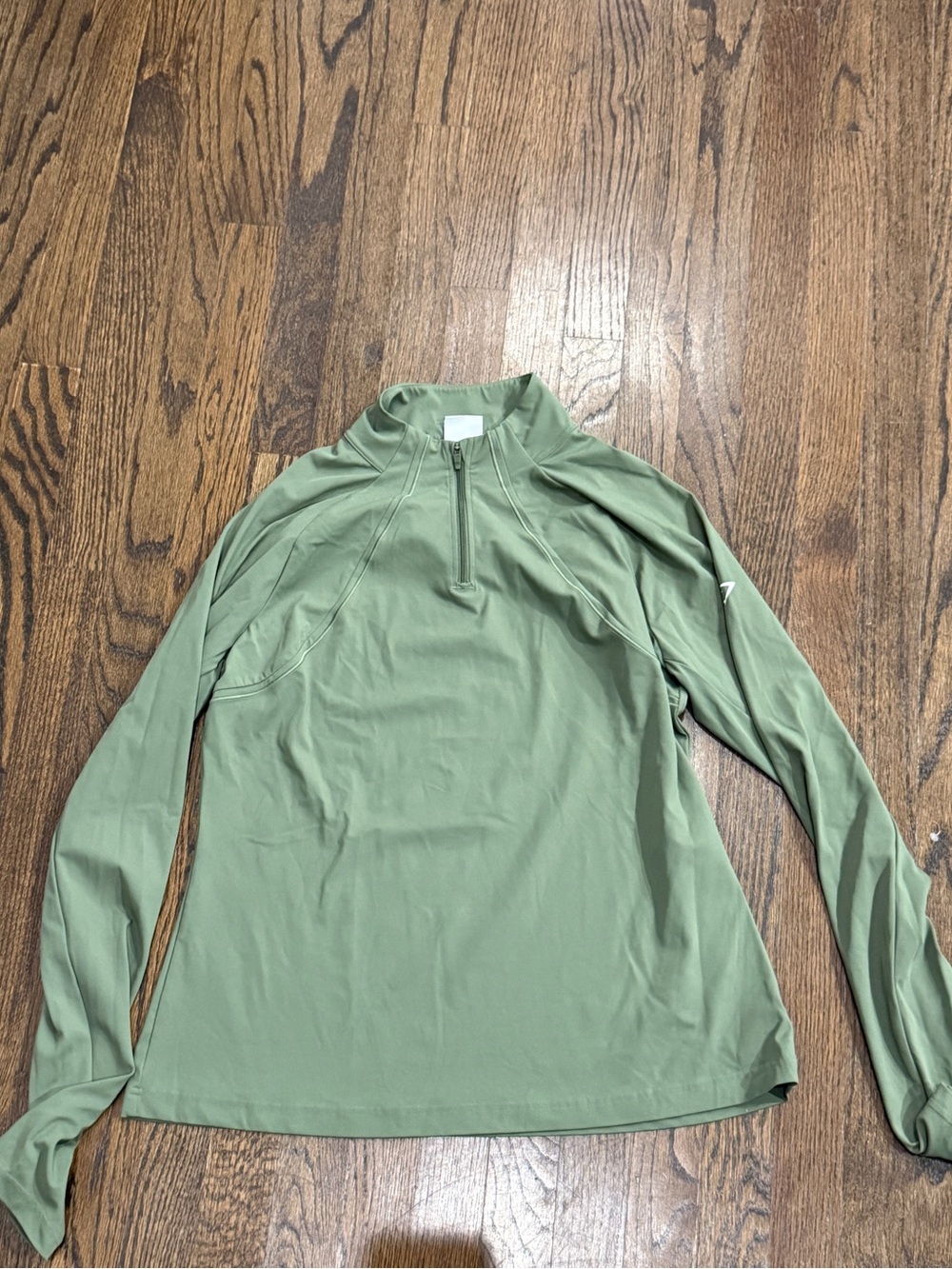 Gymshark Women's Long-Sleeve Quarter Zip Top - Sage Green